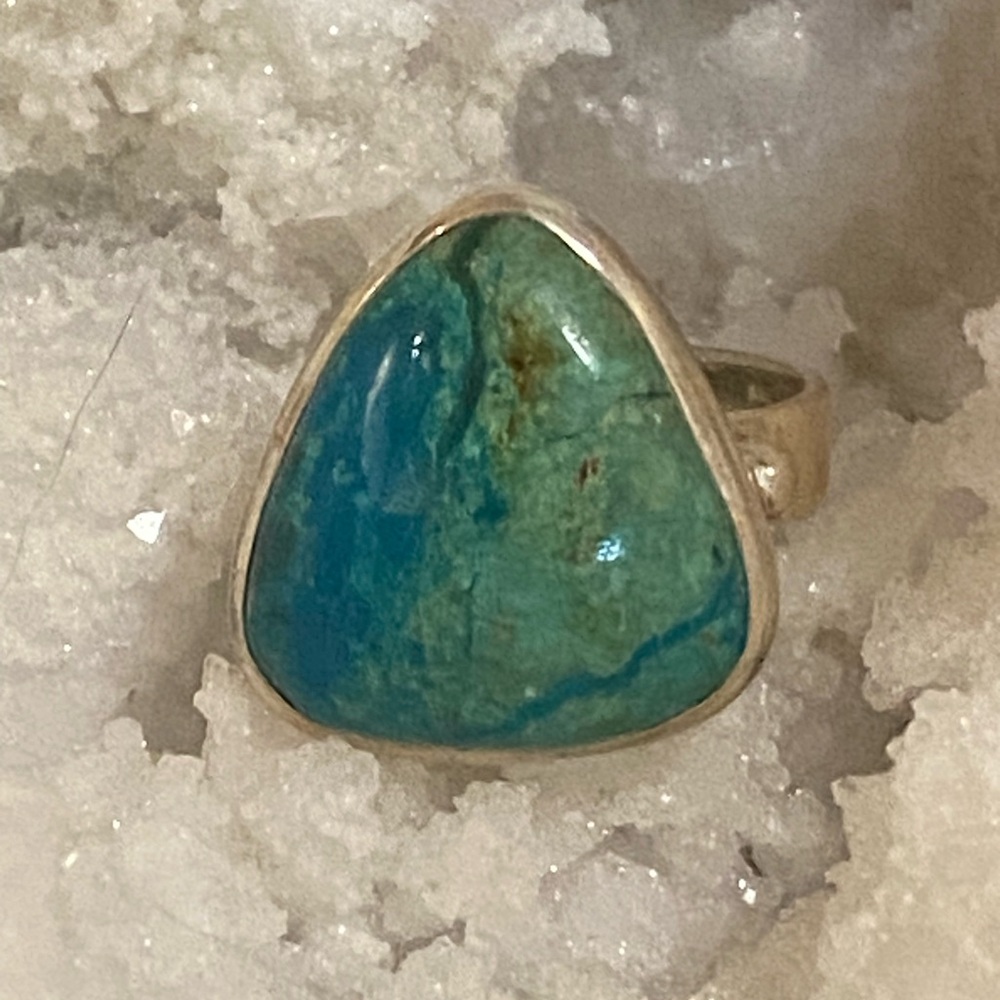 Sterling Chrysocolla Ring